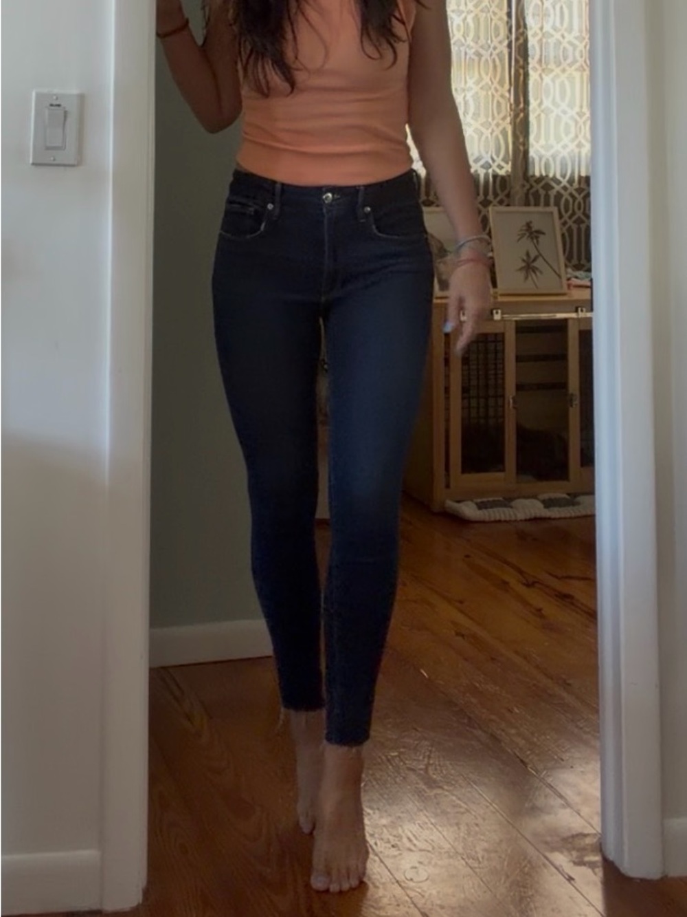 Good American High-Rise Ankle Skinny Jeans